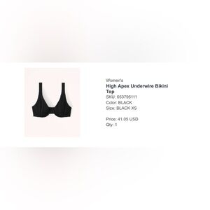 ABERCROMBIE underwire bikini set